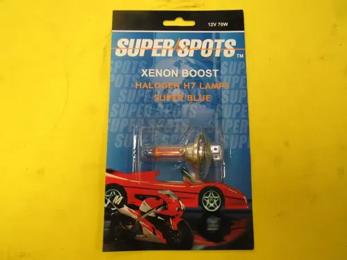 SUPER SPOTS- HALOGEN H7- SUPER BLUE- LAMP BULB- N.O.S.