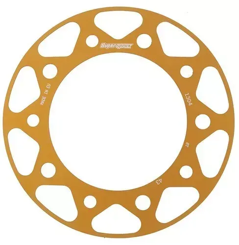 Supersprox Gold Insert Edge 43 Tooth Rear Sprocket ACD-1304-43-GLD 525 Chain NOS
