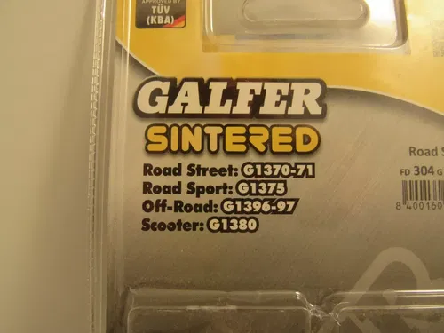 Galfer Sintered Ceramic Brake Pads FD304g1375 17-304C KTM 450/560 SMR 07-08 NOS