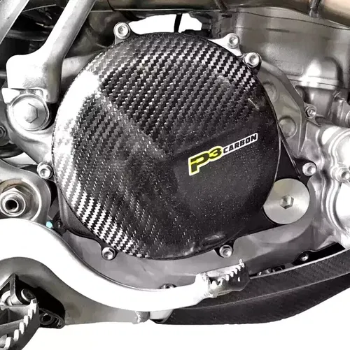 P3 CARBON Carbon Fiber Clutch Cover Husqvarna FE250 350 FX350 FC250 FC350 713050