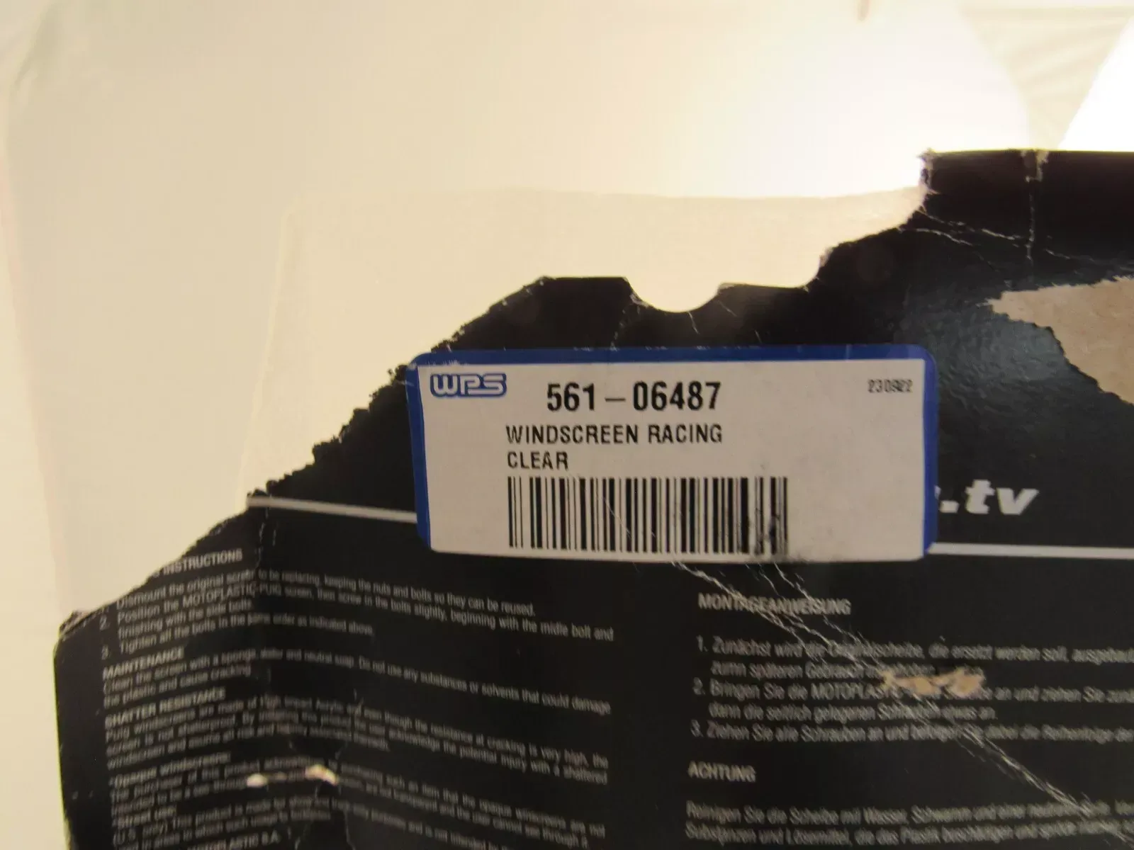 PUIG RACING WINDSCREEN Clear 561-06487 BMW R1200GS 2013-2018 / 19-20 1250GS NOS