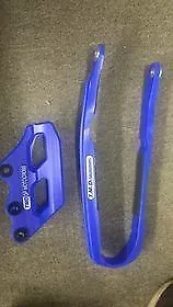 TM DESIGNWORKS - KCP-KFX-BU - KAWASAKI "GP" MOTO SLIDE N GUIDE KIT, BLUE
