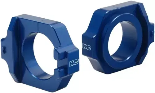 Works Connection Axle Blocks Blue #17-200 for Honda CRF 250/450 CR125R 250R 250X