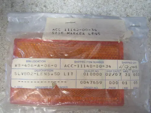 BIN63A- 11140-00-34 SIDE MARKER LENS  N.O.S.