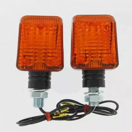 Brand New Universal K&S Universal Signal Lights Chrome with Amber Lens 25-7502
