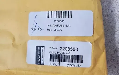 OEM POLARIS 2208580 K-MAXIFUSE 50A NOS NEW IN SEALED PACKAGE