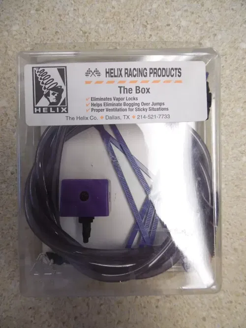 HELIX RACING PRODUCTS THE BOX FOR VAPOR LOCKS/ BOGGING BRAND NEW UNUSED