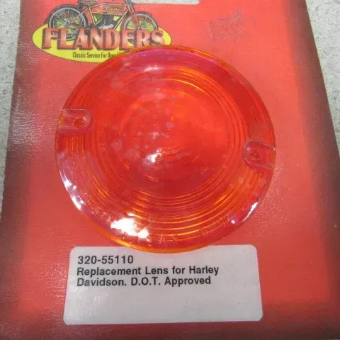 FLANDERS- 320-55110- REPLACEMENT LENS HARLEY DAVIDSON- D.O.T. APPROVED
