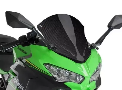 Puig Windscreen Racing Carbon Look For Kawasaki Ninja Ex400 2018-2023 NOS 9976C
