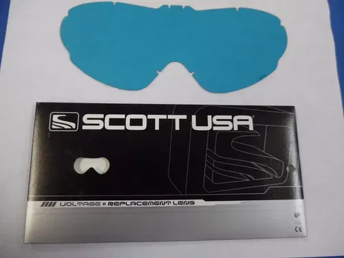 BIN8:D 06-85 6580-802 SCOTT REPLACEMENT LEXAN LENS BLUE AMPLIFIER HI VOLTAGE