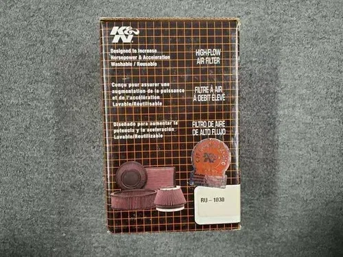 NOS OEM STILL FACTORY SEALED IN PLASTIC K&N HIGH FLOW AIR FILTER RU-1030