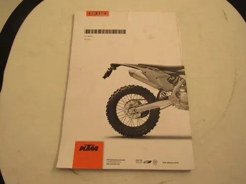 2019 KTM 450/525EXC-F OEM OWNERS MANUAL/ PART# 3213860EN