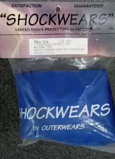 OUTERWEAR 30-1011-02 REAR BLUE SHOCKWEAR SHOCK COVER