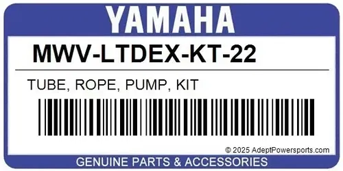 GENUINE OEM YAMAHA TUBE, ROPE, PUMP KIT/ PART# MWV-LTDEX-KT-22