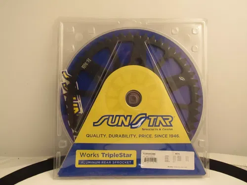 Sunstar 520 Aluminum Works Triplestar Rear Sprocket 52T Black #5-355652BK Beta