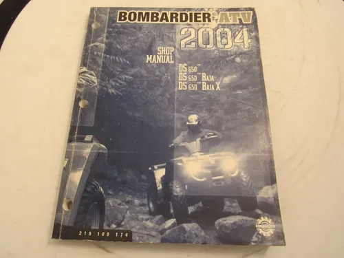 2004 BOMBARDIER DS650 SHOP MANUAL/ PART# 219100174