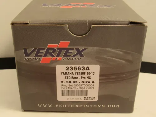 Vertex VTKTC23563A High Comp 96.93mm Top End Piston Kit Yamaha YZ450f 2010-13
