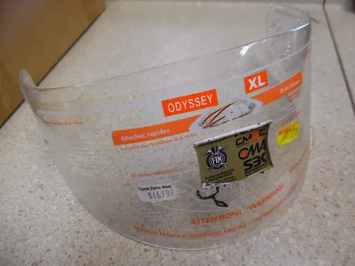 08-52 ZOX ODYSSEY XL HELMET SHIELD/VISOR NOS SOME BLEMISHES NEVER USED