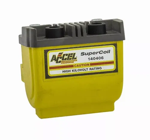 Accel Dual Fire Motorcycle Super Coil 4.7 OHM YELLOW 140406 Harley Davidson NOS
