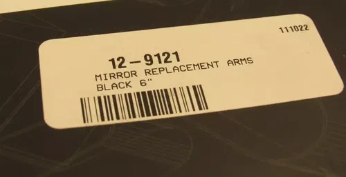 12-9121 Axia Alloys 6" Replacement Arms Black Brand New NOS MOD6MA-BLK
