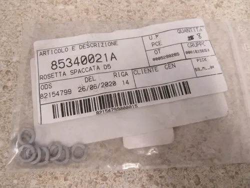 GENUINE OEM DUCATI SPRING WASHER (QTY.8)/ PART# 85340021A