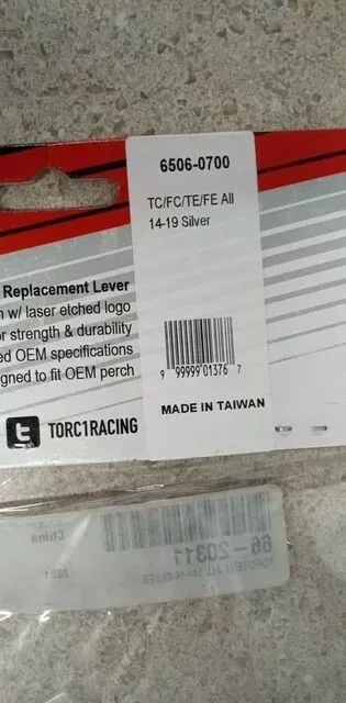 TORC1RACING - 6506-0700 -  SILVER ADJUSTABLE BRAKE LEVER