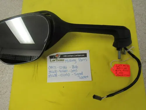 SUZUKI- 56600-47H00- LH MIRROR- MISSING BULB, LENS, AND SIGNAL SOCKET- N.O.S.