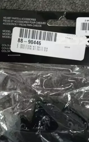 ZOX - 88-90446 - Z-MOD 3 VENT KIT MATTE BLACK