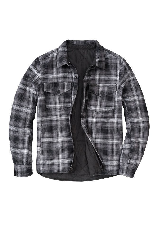 SCORPION EXO MORPHEUS REVERSABLE JACKET BLACK/PLAID GREY 2X