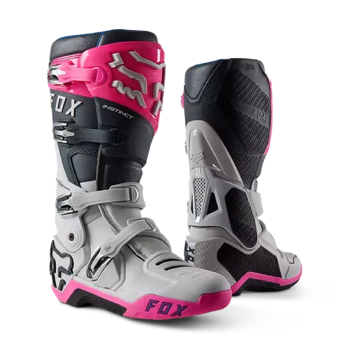 NEW FOX INSTINCT BOOTS GREY/PINK