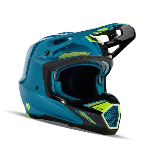 NEW FOX V3 RS HELMET - MAUI BLUE
