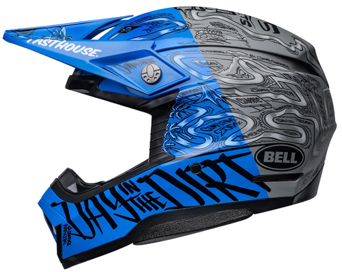 NEW MOTO 10 SPHERICAL FASTHOUSE GREY/BLUE