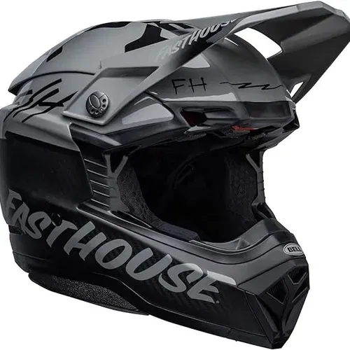 NEW BELL MOTO 10 HELMET - FH BMF Matte Gloss Gray/Black