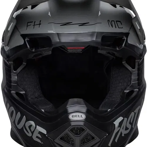 NEW BELL MOTO 10 HELMET - FH BMF Matte Gloss Gray/Black