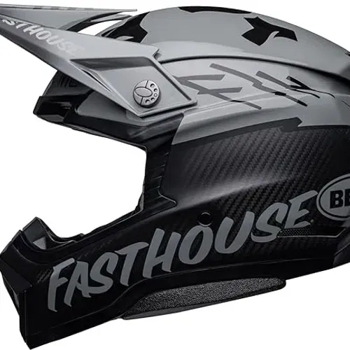 NEW BELL MOTO 10 HELMET - FH BMF Matte Gloss Gray/Black