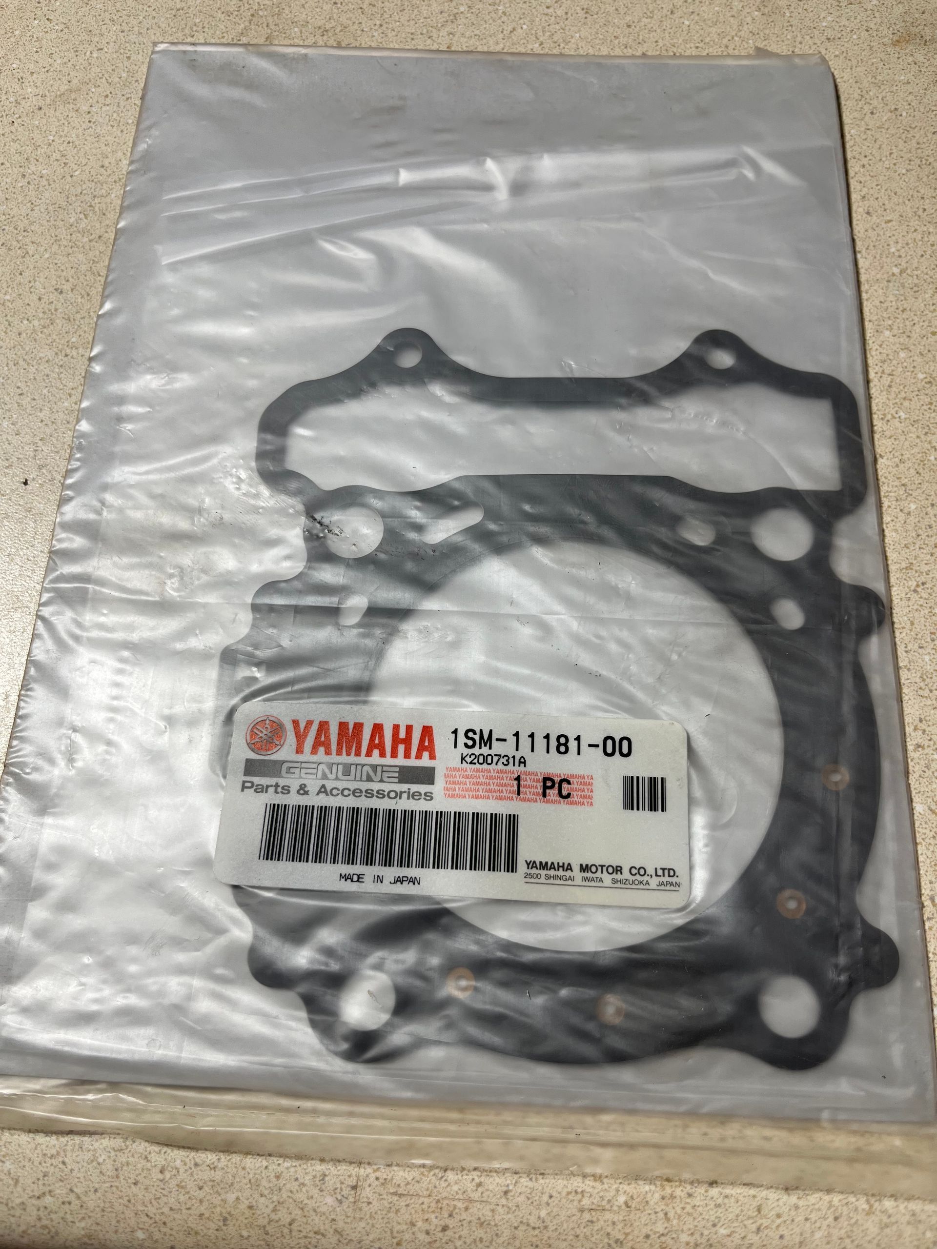 Yamaha 1SM-11181-00 Cylinder Head Gasket for YZ250/WR250 Motorcycles