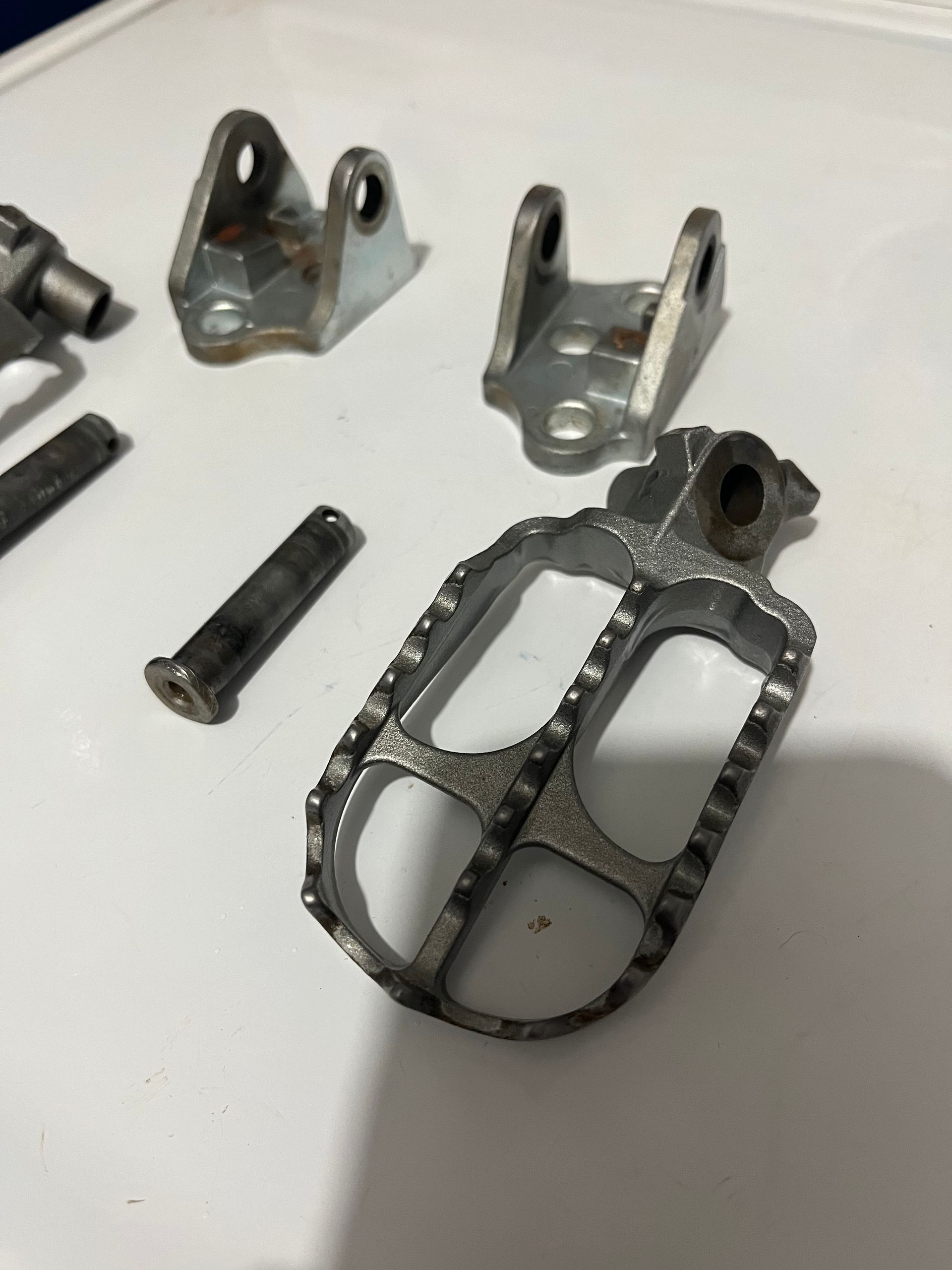 Yamaha YZ250F YZ450F 10-23 Foot Peg Mounts Brackets OEM WR250F WR450F JW