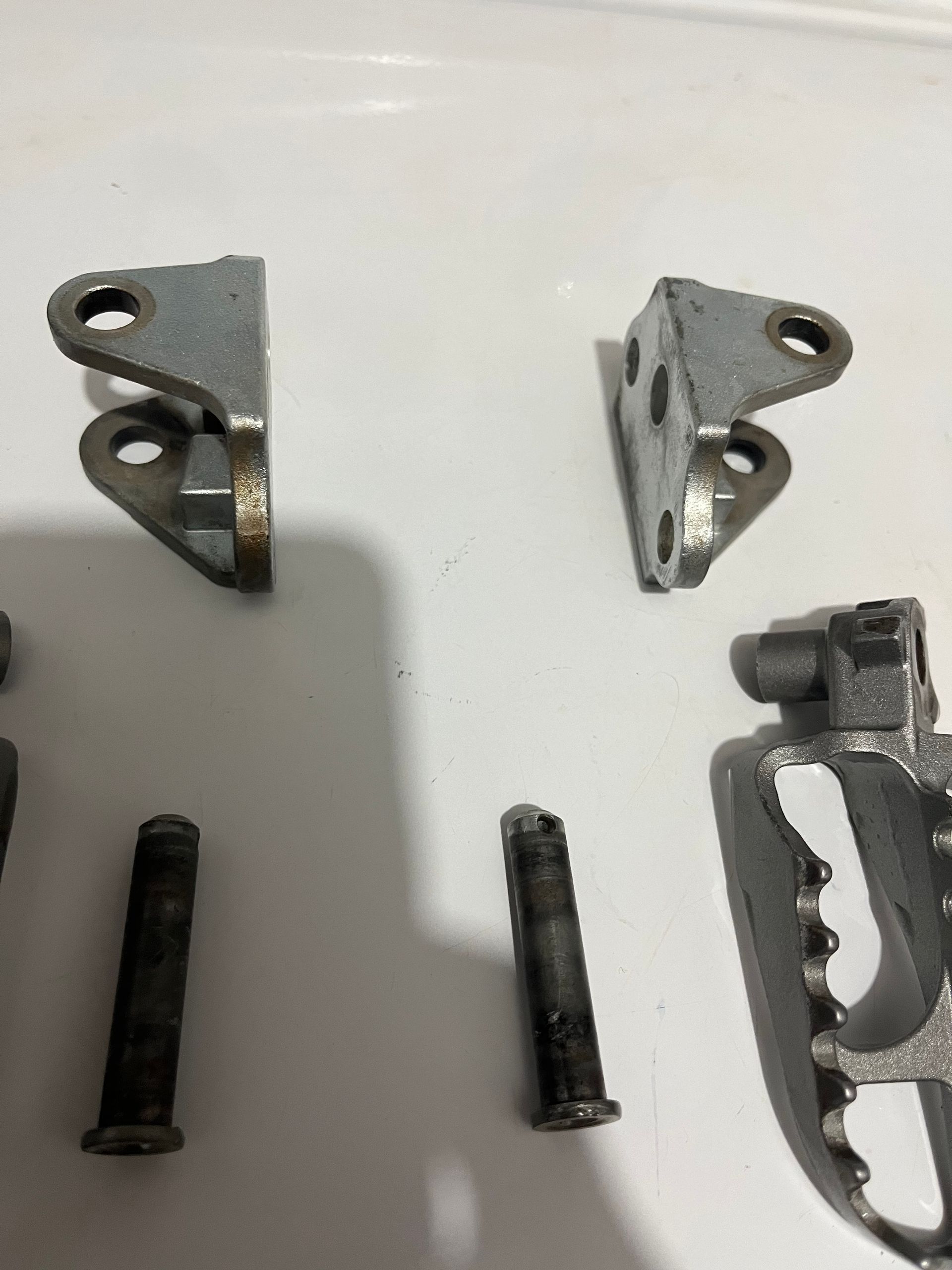 Yamaha YZ250F YZ450F 10-23 Foot Peg Mounts Brackets OEM WR250F WR450F JW