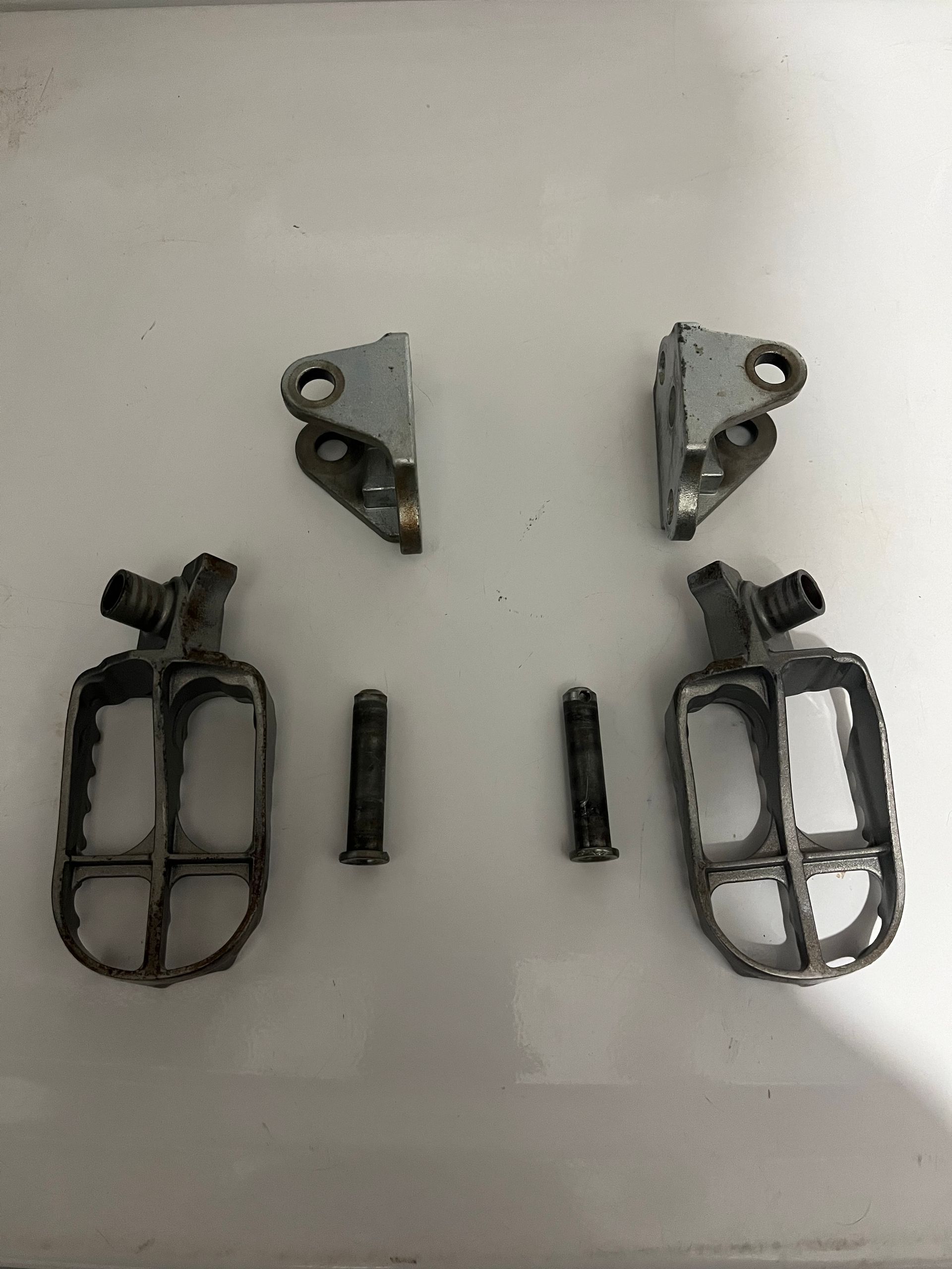 Yamaha YZ250F YZ450F 10-23 Foot Peg Mounts Brackets OEM WR250F WR450F JW