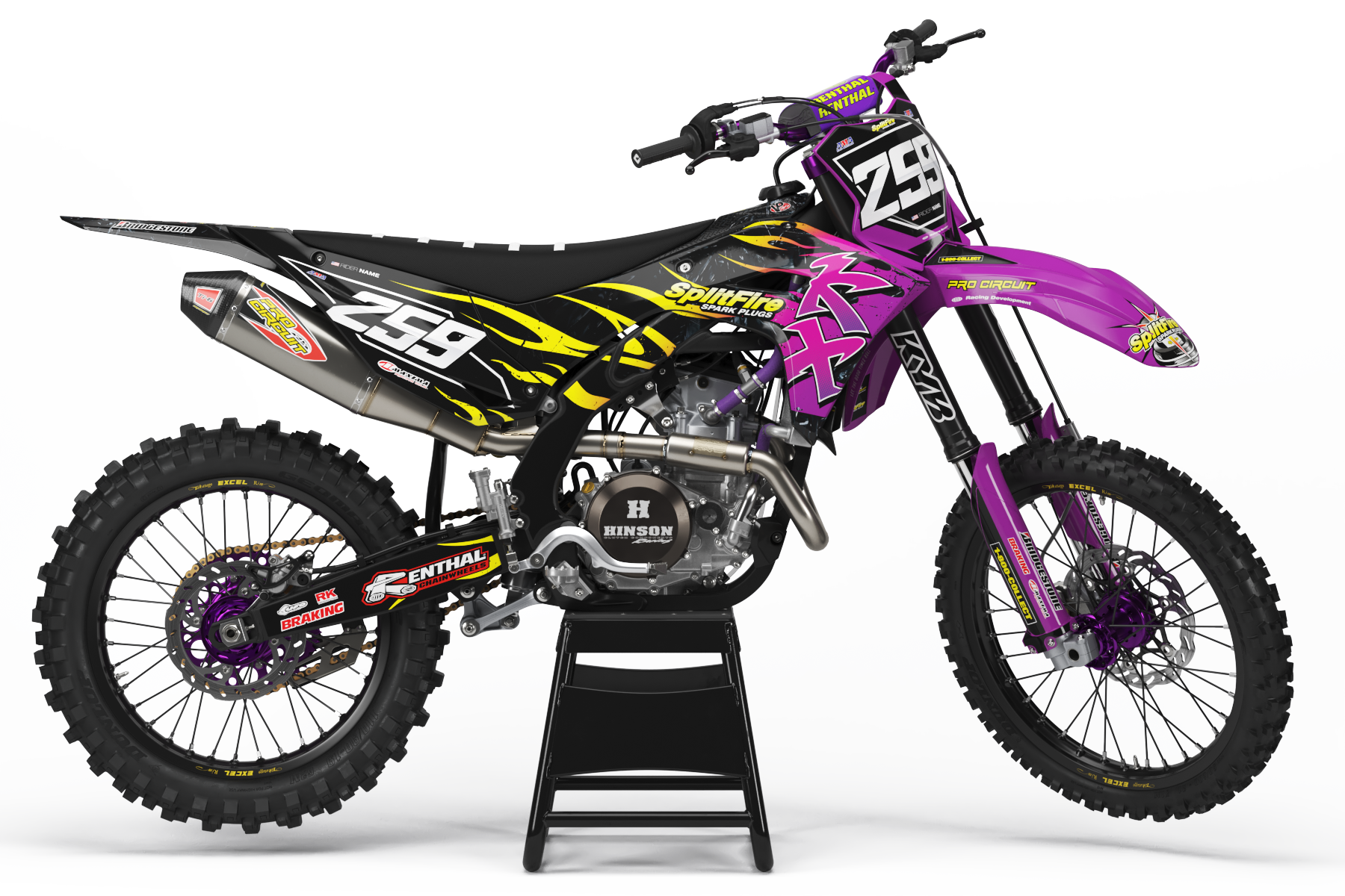 2025 KX450F GRAPHICS KIT | LIVING COLOUR SERIES BY PRIMAL GFX CO