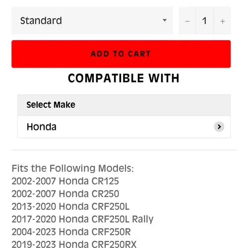 Ims Core Enduro Honda Foot pegs 