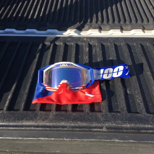 100% Limited Edition USA Racecraft Goggles