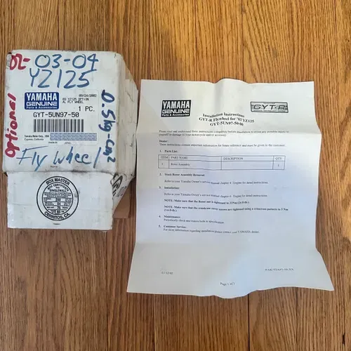 NEW OEM Yamaha YZ125 Flywheel