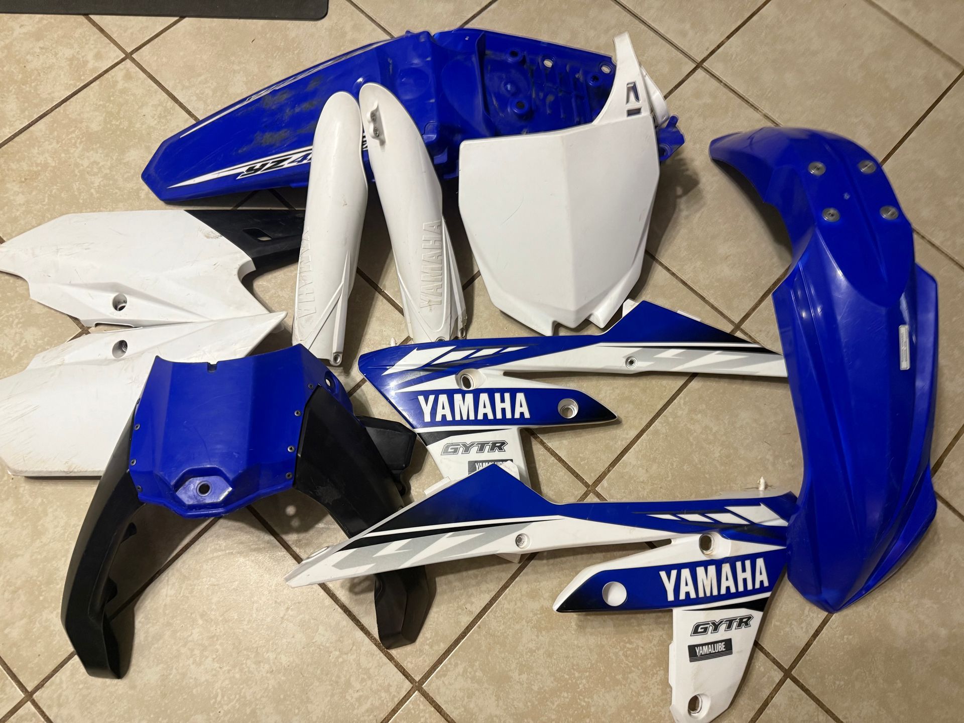 2017 Yamaha YZ 450FX OEM Graphics And Full Plastics Set