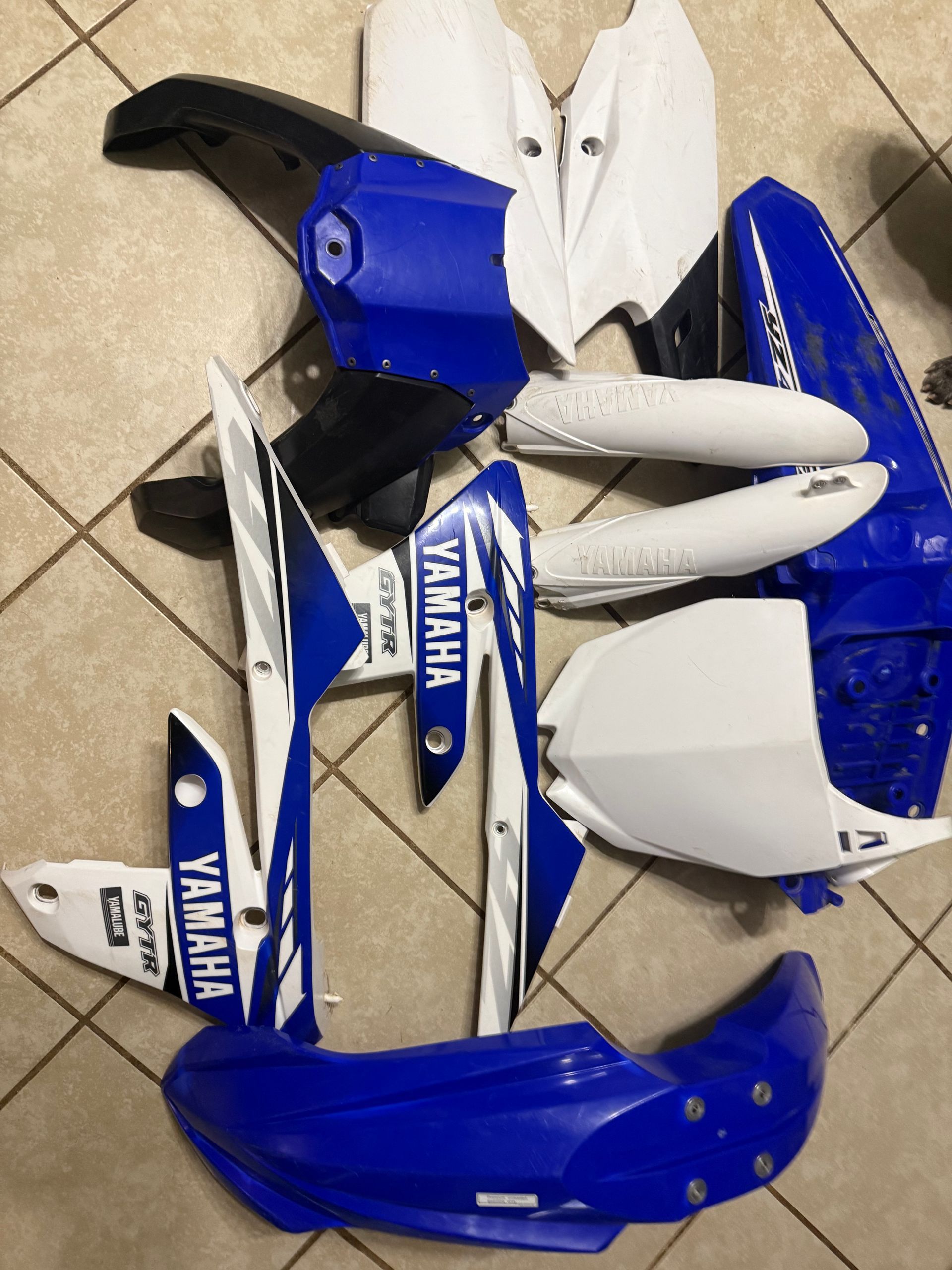 2017 Yamaha YZ 450FX OEM Graphics And Full Plastics Set