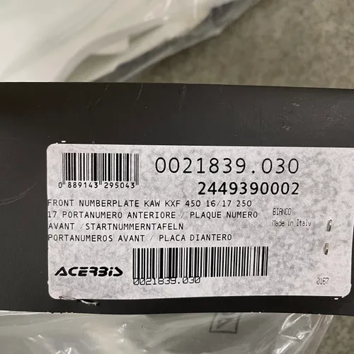 Kawasaki KX250F KX450F Plastic Set