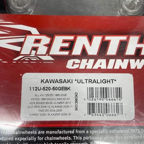 Renthal Sprocket 50 Tooth Kawasaki KX250F KX450F