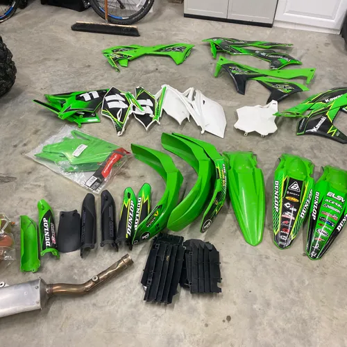 3 Sets Of Plastic For 2019 Kx 250f