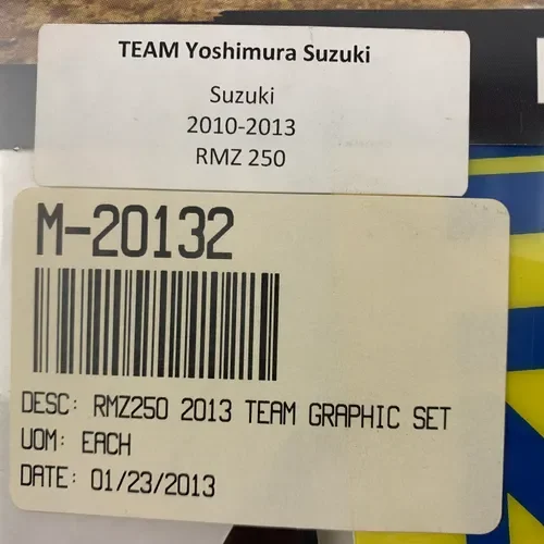 2013 Team Yoshimura Suzuki Graphics Kit M-20132 for 10-18 Suzuki RMZ250