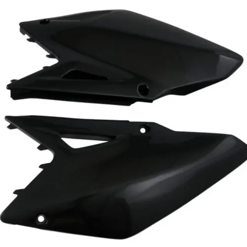 UFO Black Side Panels / Side Number Plates SU04918-001 for 08-17 Suzuki RMZ450